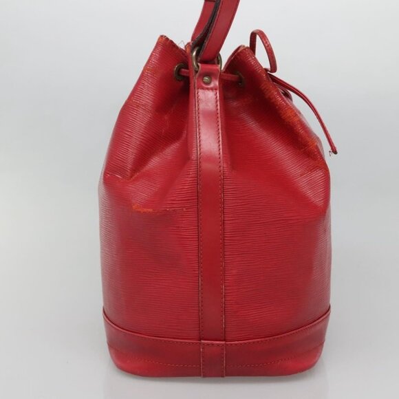 LOUIS VUITTON Epi Petit Noe Shoulder Bag Red M44107 LV Auth 129608 - Picture 5 of 16